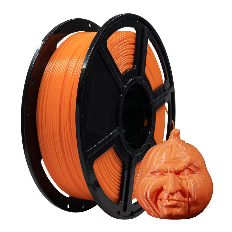 FLASHFORGE PLA Filament 1.75mm, 3D Printer Filament 1kg (2.2lbs) Spool, Dimensional Accuracy +/- 0.02mm, 3D Printing Filament Easy to Use and Fits for Most FDM 3D Printers (Orange) - Image 1